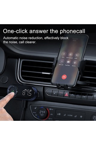 Leezsing Araç İçi Bluetooth Fm Vericisi - Telefon Görüşmesi Ve Müzik Dinleme Kolaylığı