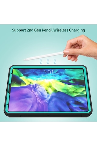 Didadodo İpad Pro 11 2.nesil 2020 Kılıf Şok Emici Tpu Kılıf - 2.nesil Kalem Kablosuz Şarj, Mavi