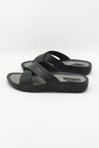 Ceyo 9877 Erkek Anatomik Çapraz Terlik Siyah 40-45 001