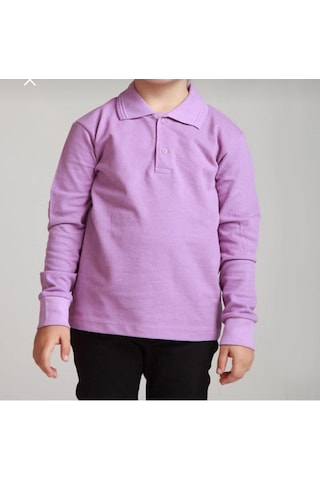 Dıgıl Kids Çocuk Polo Yaka Okul Tişörtü Uzun Kol Lila Dıgıl Kids Çocuk Polo Yaka Okul Tişörtü Uzun Kol Lila