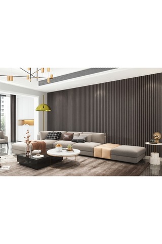 Brano Kendinden Yapışkanlı Duvar Lambiri 40 Cm X 280 Cm Koyu Kahve