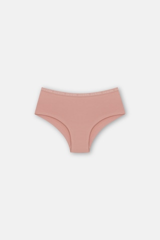 Suwen 3lü Pamuklu Lastikli Normal Bel Hipster Külot St00456031343 Ten / Kahverengi / Pembe
