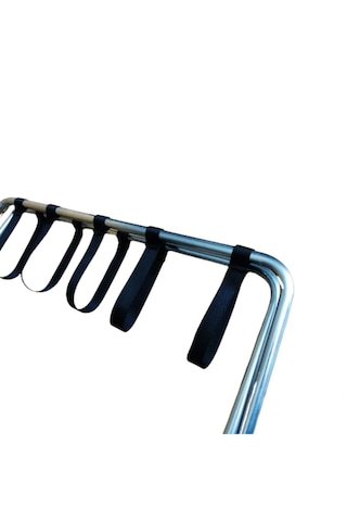 Dzgn Home Metal Valizlik Katlanır Bavulluk Otel Tipi Siyah