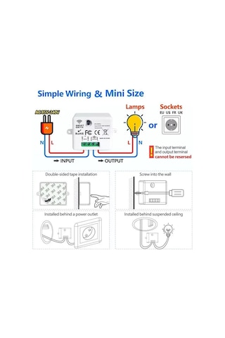 Moveevo Kablosuz Kumandalı Akıllı Işık Anahtarı, 1 Adet 3lü Panel + 3 Adet Alıcı, Serbest Konumlandırma, Çift Kontrol 4lü Set