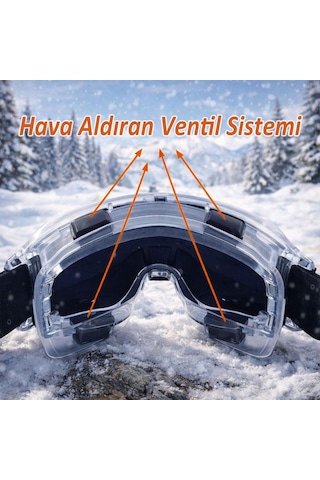 2 Adet Kayak Gözlüğü Aynalı Gökkuşağı Ventilli Güneş Kar Koruyucu Gözlük Uv Korumalı Snowboard Glasses Gözlük Gökkuşağı