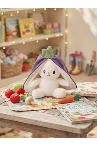 Peluş Meyveli Tavşan -55 Cm Mor