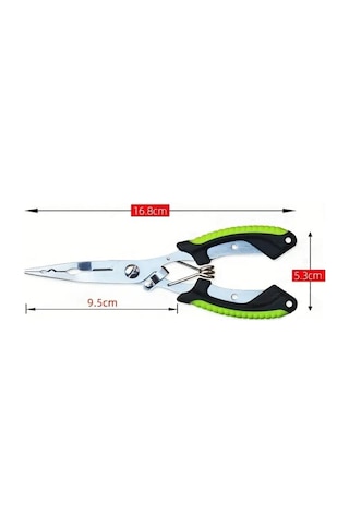 Shufa 16cm Balıkçı Pensesi Ve Yaylı Karabinalı Askı Apartı