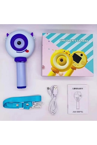 Torima S8 Taşınabilir 1080p Dijital Video Kayıt Fotoğraf Çocuk Kamerası 2.0 Inç Ips Ekran Mavi