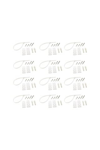 Leezsing 12 Adet Beyaz Ahşap Mobilya Emniyet Kayışı - Yüksek Kaliteli Nilon, Ayarlanabilir Ve Çözülebilir - Ev İçin Mobilya Düşme Engeli Seti