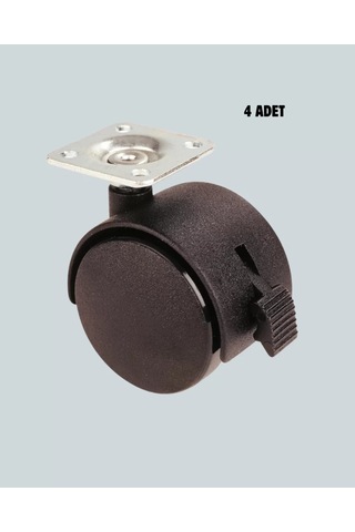 Home Mobilya İçin Kilitli 4 Cm Tekerlek Ayak Seti Çok Renkli