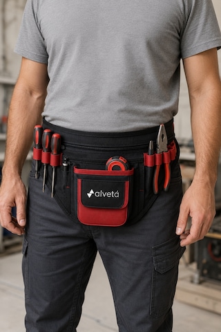 Alveta Profesyonel Universal Bel Tipi Takım Kemeri Elektrikçi Sucu Kalıpçı El Aletleri Çantası 86842 1 Adet