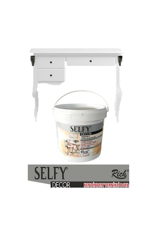 Rich Selfy Decor Dolap Boyama 1000 Gr Beyaz Karışık
