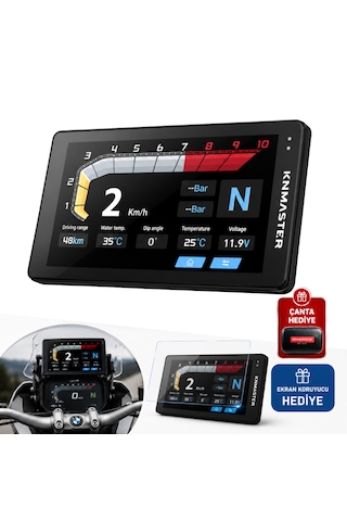 Knmaster Motoplay Bm1 - 7" Bmw Uyumlu Motosiklet Carplay & Android Auto Multimedya Ekranı 7"