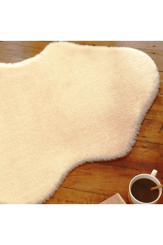 Tappeto Rex Tavşanı Çift Kafa Post Krem (22 Mm Tüy)