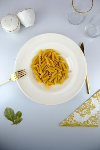 Digithome Valencia Porselen Spagetti Makarna Tabağı 27 Cm Krem - Ipf1096 C320.045