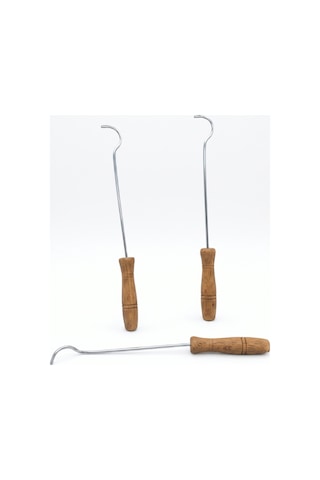 Metal Soba Kapak Açacağı - Ahşap Saplı - Güvenli Kullanım