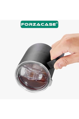 Forzacase 304 Paslanmaz Çelik 300 Ml 6 Saat Sıcak Soğuk Tutan Bardak Çay Kahve Su Termosu - Fc1132 Siyah