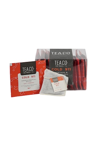 Tea Co. Cold 911 Portakal & Okaliptuslu Bitki Çayı Müslin Torba 12 x 2 G