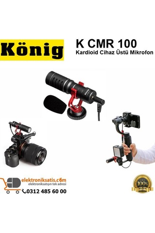 König K Cmr 100 Kardioid Cihaz Üstü Mikrofon