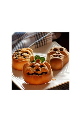 Halloween Cadılar Bayramı Temalı Mum Sabun Çikolata Kek Kalıbı Çok Renkli