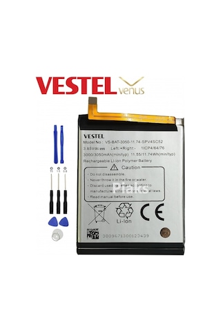 Vestel Uyumlu Venüs Z10 Pil Batarya ve Tamir Seti Vs-Bat-3050