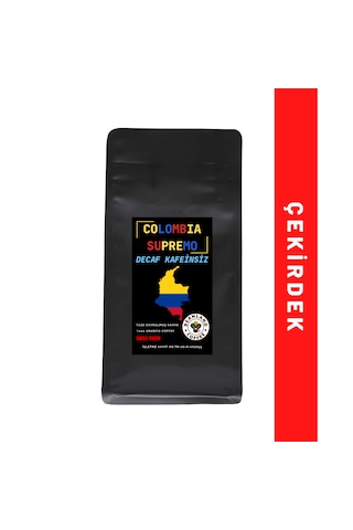 Beanland Coffee Decaf Kafeinsiz Colombia Supremo Çekirdek Kahve 100 G