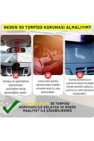 Ford Fıesta Torpido Koruması Kırmızı