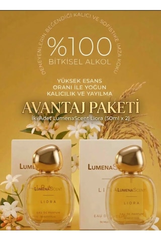 Lumenascent Liora Çiçeksi Edp Kalıcı Kadın Parfümü 50 Ml 2'li Set Floral Edp Lmn-50-set2