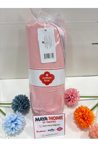 Cotton Box Deluxe Pembe Tensel Çift Kişilik Lastikli Çarşaf Seti 160x200+30 Çok Renkli