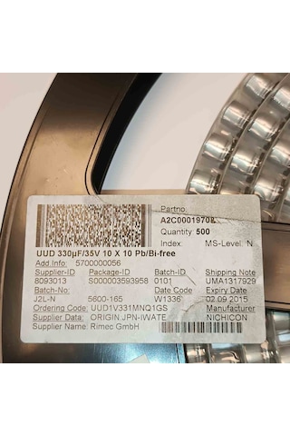 Uud1v331mnq1gs 330mf 35v 10x10 Smd Kondansatör 35 Adet