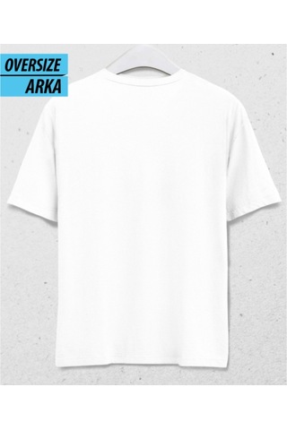 Cyberheart Dijital Aşkın Ritmi Oversize T-shirt Beyaz