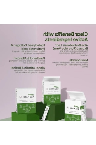 Aloe Vera Jel Maske 20'li Paket