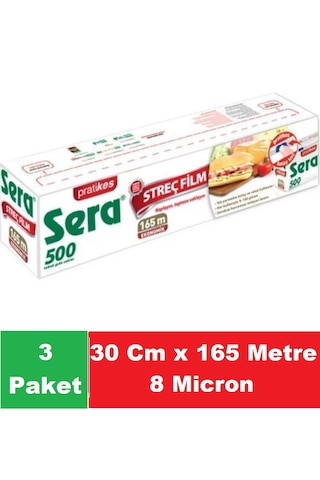 Sera Streç Film 30 Cm X 165 Mt 8 Micron X 3 Paket