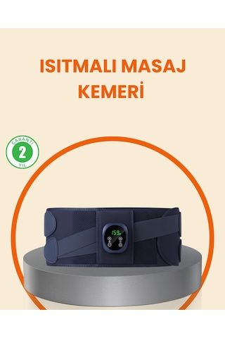 Lexroo Isıtmalı Masaj Kemeri Dijital Ekranlı Bel Çevresi 100 Cm Altı Uyumlu