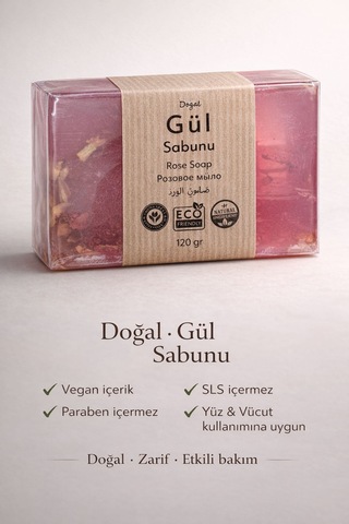 Gül Özlü Cilt Bakım Sabunu - 120 Gr Gül