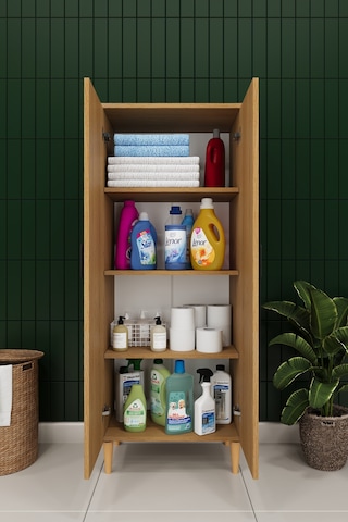 Modern 2 Kapaklı Çok Amaçlı Mutfak Banyo Dolabı %100 Mdf Erzak Kiler Dolabı Fd02 Karina