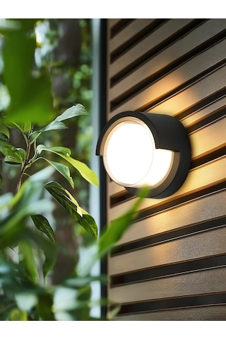 Lexroo 15w Modern Tasarım Led Aplik İç Ve Dış Mekan Duvar Lambası Cata Dominik 3200k Gün Işığı Diğer