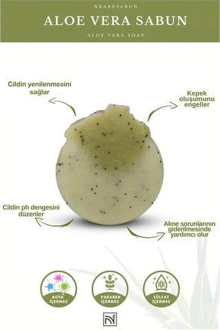 Nkare Aloe Vera Sabunu 100 Gr-- Aloevera Soap
