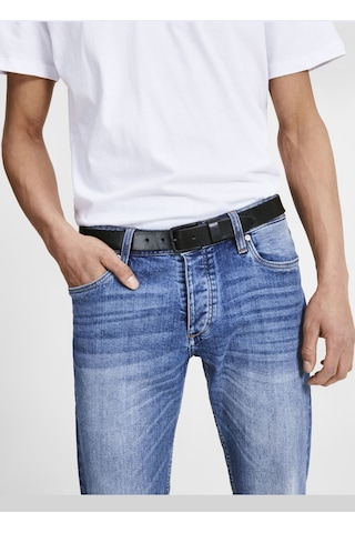 Jack & Jones Logo Detaylı Deri Kemer 12111066 - Black Siyah