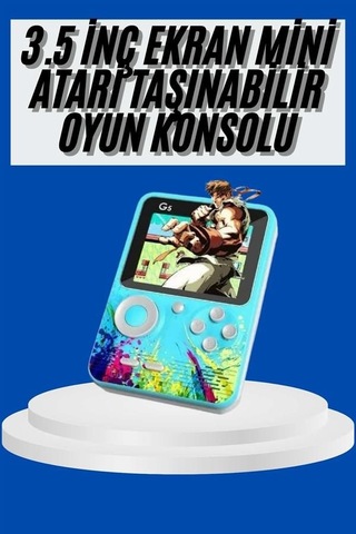 Retro Oyun Konsolu Taşınabilir El Atari 4k Hd 500 Oyunlu