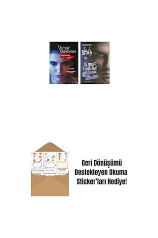 Vampir Günlükleri - Stefan Günlükleri Vol. 5 Sığınak + Vampir Günlükleri - Kurtuluş Vol. 2 Konuşulmayan + Okuma Sticker'ları