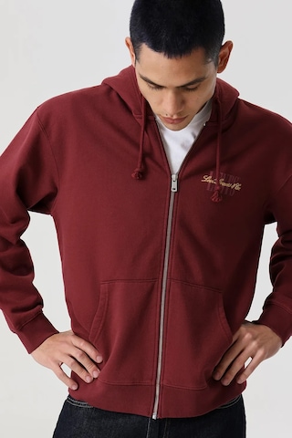 Levi's Erkek Rahat Kesim Fermuarlı Hırka Sweatshirt - 38717-0066 Bordo