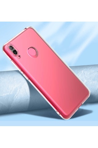 Huawei Y7 Prime 2019 Kılıf Kamera Korumalı Süper Silikon Kapak Renksiz