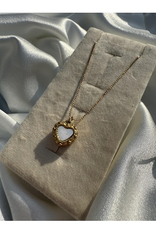 Reversible Heart Kalpli Kolye Altın