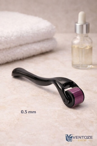 Dermaroller 0.5 Mm Titanyum 540 İğneli Cilt Yenileyici Saç Ve Sakal Bakım Masaj Aleti Çok Renkli