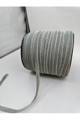 Paşateks- 1 Cm Düz Kadife-5 Metre-lk. Gri