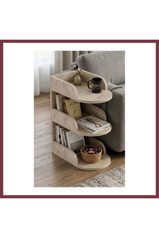 Storeşahin Yan Sehpa Suntalam Ekru 60x43 Cm Shn0720