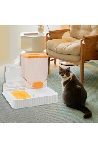 Suntek Otomatik Kedi Tiryakisi Besleyici Pet Kasesiz-portakal