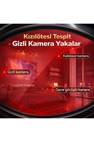 Polham Profesyonel Cihaz Dedektörü Kamera, Dinleme Ve Gps Takip Cihazı Tespit Cihazı Kızılötesi Sinyal Algılama