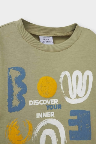 Defacto Erkek Bebek Bisiklet Yaka Baskılı Kısa Kollu Tişört D7928a525smkh434 Haki